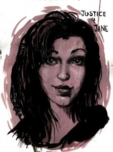 Portrait of "Jane Doe" created by gender activists